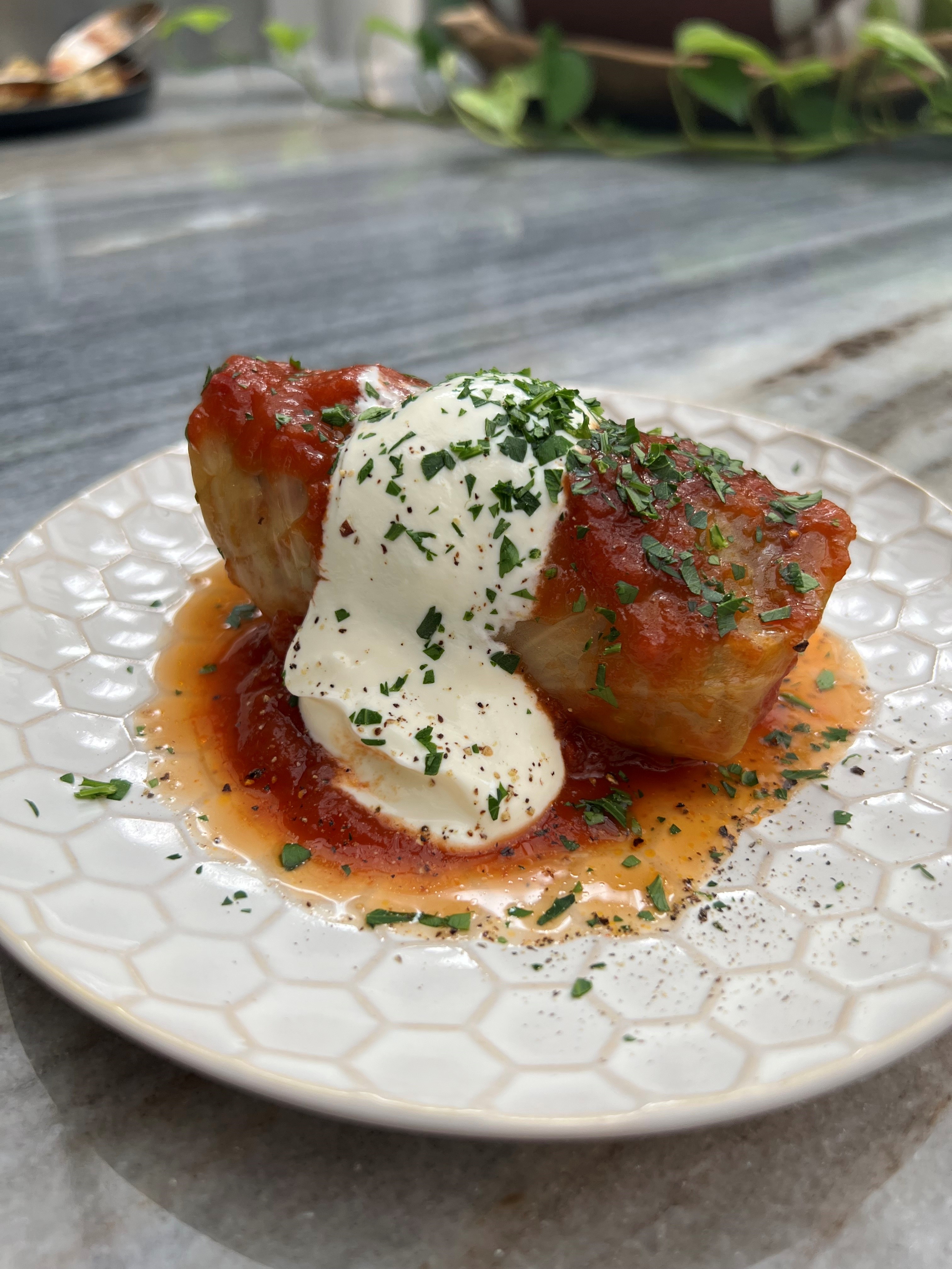 Chorizo Stuffed Cabbage Rolls On The Grill Emerils Com